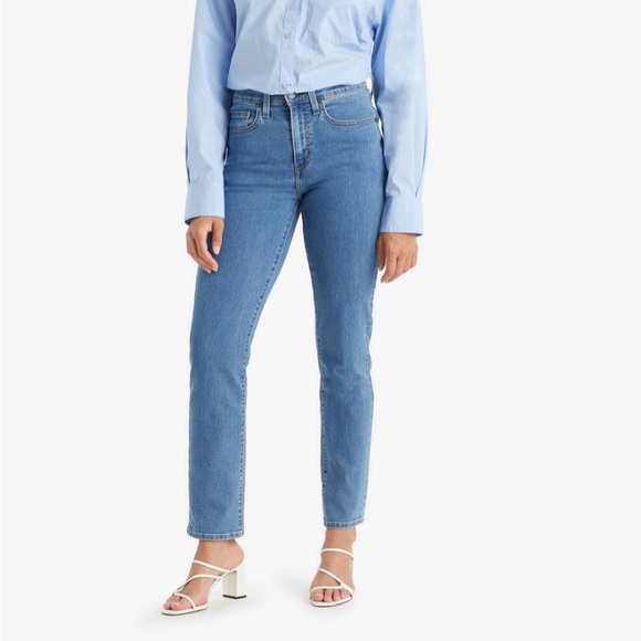 LEVI’S 724 High Rise Straight Crop - Size 28 - Picture 1 of 14